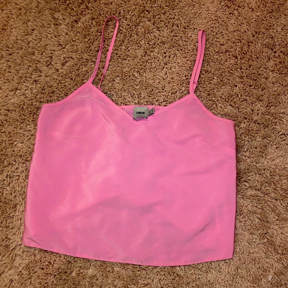 Bubble gum pink crop top